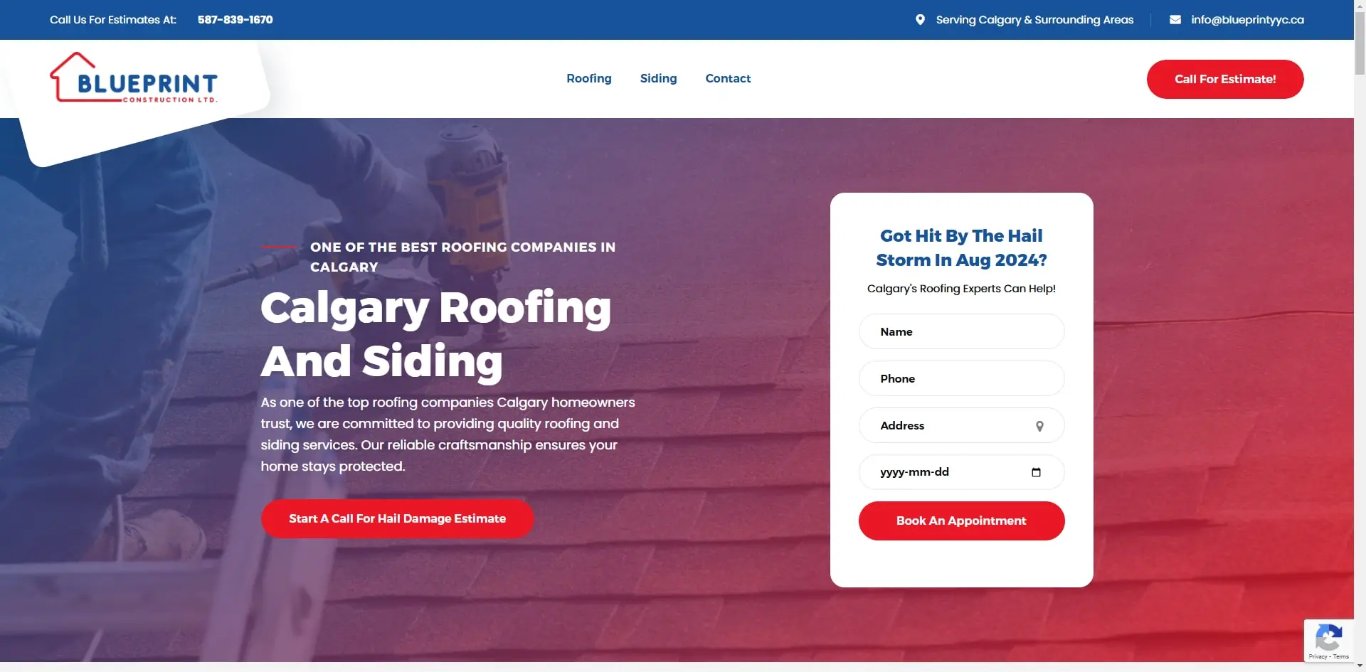 roofing web design